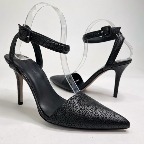 Alexander Wang Textured Black Heels - Picture 1 of 5